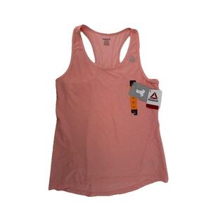 NWT Reebok‎ Peach Orange Slim Racerback Running Tank Top Size M